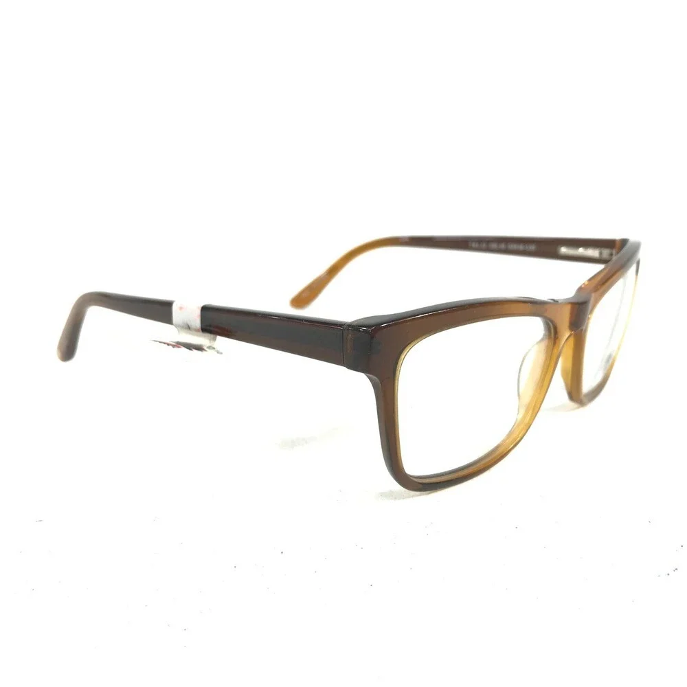 Truth & Love Eyeglasses Frames T & L 12 COL 10 Clear Brown Fade 52-16-135